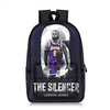 Image de Sac à Dos NBA LeBron James pour Enfants Cadeaux pour Garçon (SD1174) 28*14*47 cm Noir