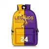 Image de Sac à Dos NBA Kobe Bryant pour Enfants Cadeaux pour Garçon (SD1175) 28*14*47 cm Jaune