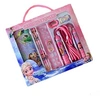 Image de Set papeterie de 7pcs pour enfant coffret d'école avec trousse à crayon,gomme,corde à sauter (La reine des neiges)