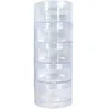 Image de 5 Boîtes de rangement rondes diamètre 5 cm - Distrifi(...) - Transparent