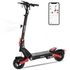 Image de Trottinette Electrique H10 - Pneus gonflables 10" - 1600W crête- APP - Batterie 48V 20.8Ah - Scooter Pliable - Noir&Rouge