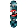 Image de Skateboard Complet RAD Checkers Progressive (7.25" - Noir/Bleu-vert)