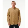 Image de Rip Curl - Classic Surf Velvet - Chemise homme Dark Khaki - S