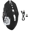 Image de Souris sans Fil de Jeu rechargeable à LED Optique USB 2,4GHz Noir