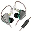 Image de Ecouteurs ZSX intra auriculaire Terminator - 5BA+1DD Hybrid 12 Drivers Cyan/ Avec microphone