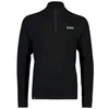 Image de Mons Royale - Cascade Merino Flex 1/4 Zip - Maillot thermique laine mérinos homme Black - M