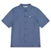 Image de Mons Royale - AT Merino Short Sleeve Shirt - Chemise en laine mérinos homme Horizon Blue - XL