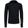Image de Mons Royale - Temple Merino Long Sleeve Hood - Polaire en laine mérinos homme Black - XL