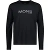 Image de Mons Royale - Yotei Merino Classic Long Sleeve - T-shirt en laine mérinos homme Black - M