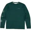 Image de Mons Royale - Yonder Merino Organic Cotton Long Sleeve - T-shirt en laine mérinos homme Dark Pine - M
