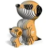 Image de Eugy Puzzle 3D suricate 7 x 7,5 cm carton orange 45 pièces