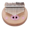 Image de Muslady 17 touches Kalimba pouce Piano Merbau bois avec sac de transport note musicale autocollants Tuning marteau chiffon de nettoyage cadeau