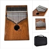 Image de Muslady 17 clés Kalimba Mbira Acajou Africain Thumb Piano Instrument de musique à doigts avec sac