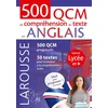 Image de 500 qcm de compréhension de texte en anglais