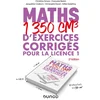 Image de Maths - 1350 cm3 d'exercices corrigés pour la licence 1