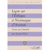 Image de Leçon sur l'éthique à nicomaque d'aristote
