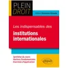 Image de Les indispensables des institutions internationales