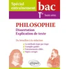 Image de Philosophie. dissertation et explication de texte. bac tle toutes séries. du brouillon à la rédaction