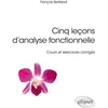 Image de Cinq leçons d'analyse fonctionnelle