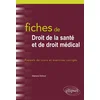 Image de Fiches de droit de la santé et de droit médical. rappels de cours et exercices corrigés