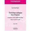 Image de Électronique - électronique analogique basse fréquence - composants, circuits, amplification, filtrage - cours et exercices corrigés