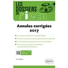 Image de Les dossiers de l'iecn - annales 2017 corrigées
