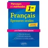 Image de Français - 1re - épreuves orales du bac - nouveaux programmes