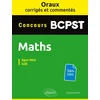 Image de Oraux corrigés et commentés de mathématiques bcpst - agro-véto, g2e
