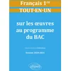 Image de Tout-en-un sur les oeuvres au programme de français. première. session 2020-2021