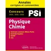Image de Physique-chimie. psi. annales corrigées et commentées. concours 2018/2019/2020