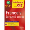 Image de Français. 2de-1re. epreuves écrites