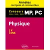 Image de Physique mp, pc. annales corrigées et commentées 2019/2020/2021. concours x/ens