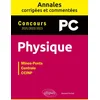 Image de Physique. pc. annales corrigées et commentées. 2021-2022-2023