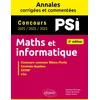Image de Maths et informatique. psi. annales corrigées et commentées. concours 2021/2022/2023