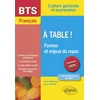 Image de Bts français. culture générale et expression. à table ! formes et enjeux du repas