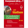 Image de Le vocabulaire indispensable en italien