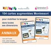 Image de 104 cartes augmentées montessori "animaux"
