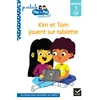 Image de Kim et tom jouent sur tablette
