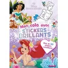 Image de Disney princesses - mon colo avec stickers brillants (ariel, jasmine et cendrillon) - plus de 50 stickers scintillants