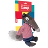 Image de Ma peluche loup habillée - marinière et jean