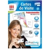 Image de Cartes de visite Professionnelles - 100 cartes mates format 9x5 cm - Technologie Bordnet - 220 g/m²