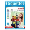 Image de Lot de 600 étiquettes standard Multi-usage 2,96 x 6,05 cm Blanc