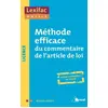 Image de Méthode efficace du commentaire d'article de loi