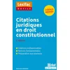 Image de Citations juridiques en droit constitutionnel
