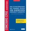 Image de Concours cpge scientifiques oral de mathématiques grandes écoles 250 exercices