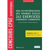 Image de Oral de mathématiques des grandes écoles 243 exercices corrigés commentés