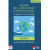 Image de Gestion des opérations d'import-export - corrigé