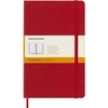 Image de Carnet classique ligné grand format Couverture rigide Rouge Ecarlat