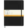 Image de Carnet classique très grand format ligné Couverture rigide Noir