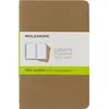 Image de Set de 3 cahiers format de poche à pages blanches Marron Kraft
